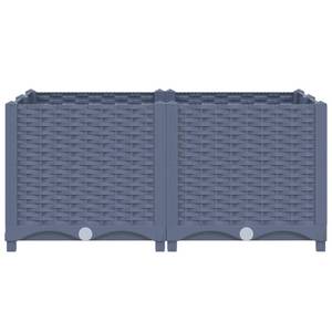 Hochbeet 3006706-4 Grau - 80 x 38 x 80 cm