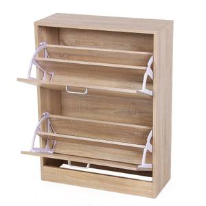 Schuhschrank Schuhkommode Braun - Holzwerkstoff - 84 x 24 x 60 cm