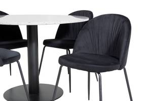 Essgruppe Razzia 10 (5-teilig) Schwarz - Massivholz - 106 x 75 x 106 cm