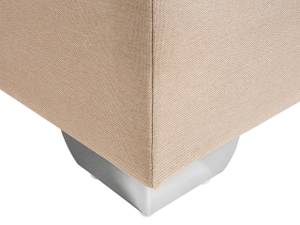 Doppelbett PRESIDENT Beige - Silber - 190 x 90 x 210 cm - Textil