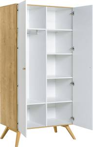 Kleiderschrank NATURE Weiß - Breite: 101 cm