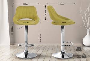 Tabouret de bar Milet Lot de 2 Vert