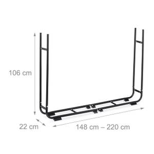 Range Bûche Intérieur, Porte-Bûches Métal Charge 200 kg pour