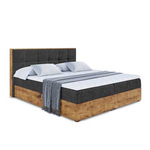 Boxspringbett LOLLI7 Schwarz - Breite: 200 cm - H4