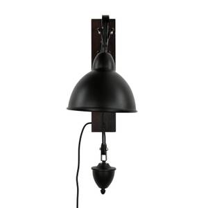 Lampe murale BROCK Noir - Blanc - Bois manufacturé - 21 x 42 x 50 cm