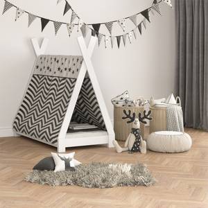 Lit cabane Tipi 140x70cm blanc Blanc - 148 x 137 x 77 cm