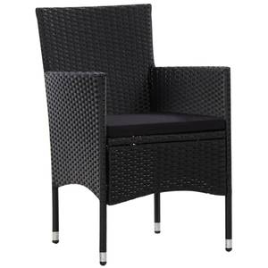 Ensemble de canapés (lot de 4) 3002315 Noir - Métal - Polyrotin - 40 x 36 x 60 cm