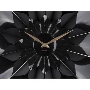 Horloge murale Flower Noir - Matière plastique - 5 x 60 x 60 cm