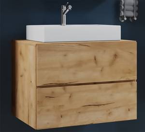 Armoire basse avec lavabo LendasS Chêne - Largeur : 81 cm