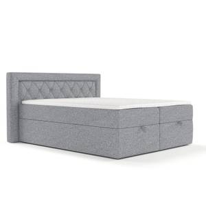 Premium Boxspringbett Jayleen Grau - Breite: 200 cm