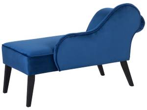 Chaise longue BIARRITZ Bleu - Bleu marine - Accoudoir monté à droite (vu de face) - Angle à gauche (vu de face)