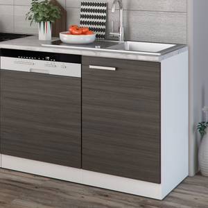 cuisine Optima Anthracite - Blanc