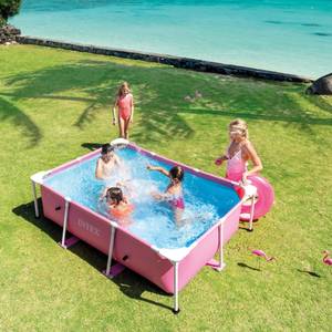 Schwimmbad-Set 2826681 (4-teilig) Pink - 150 x 60 x 220 cm