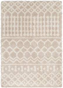 Hochflor Boho Shaggy Teppich DUBAI Beige - Kunststoff - Textil - 160 x 5 x 220 cm