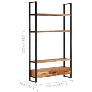 Highboard 3004597 Braun - Massivholz - Holzart/Dekor - 30 x 200 x 118 cm