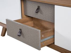 Meuble TV ACTON Marron - Blanc - Bois manufacturé - 147 x 56 x 42 cm