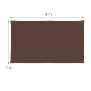 Voile d'ombrage rectangle brun 400 x 200 cm