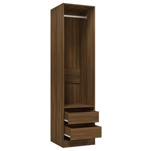 Garde-robe 298537-2 Marron - Bois manufacturé - Bois massif - 50 x 200 x 50 cm