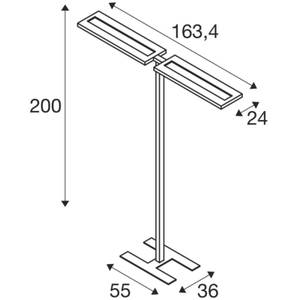 Stehleuchte WORKLIGHT Schwarz