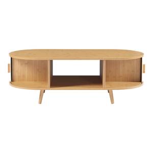 Table basse de salon Nordkapp Beige - Bois manufacturé - 120 x 40 x 55 cm