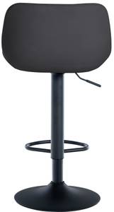 Tabourets de bar Loft Lot de 2 Noir