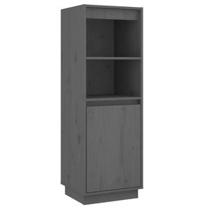 Highboard DE4844 Grau - Massivholz - 34 x 110 x 37 cm