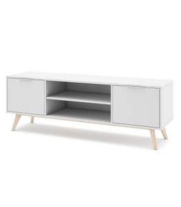 TV-Schrank Campus Weiß - Holzwerkstoff - 40 x 53 x 140 cm