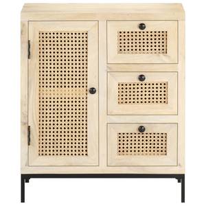 Sideboard 323508 Braun - Metall - Massivholz - Holzart/Dekor - 60 x 70 x 35 cm