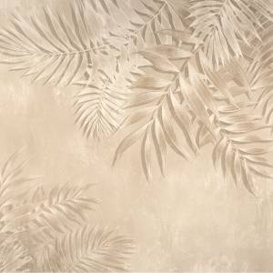 Papier peint Feuilles tropicales Béton 180 x 120 x 120 cm