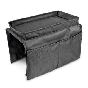 Armlehnen Organizer mit 6 Taschen Schwarz - Textil - 18 x 22 x 32 cm