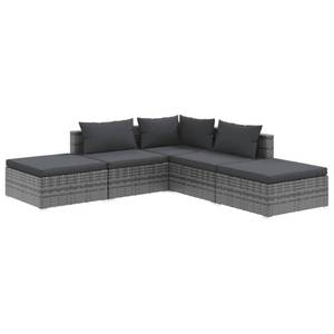 Garten-Lounge-Set (5-teilig) 3013632-3 Anthrazit - Grau