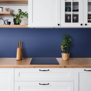 Selbstklebendes Wandpaneel Navy blau Blau - Kunststoff - 100 x 50 x 50 cm