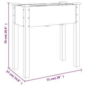 Pflanzgefäß 3029103 Hellbraun - 37 x 76 x 71 cm