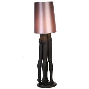 Lampe Kissing Couple" Schwarz - Kunststoff - 41 x 156 x 41 cm