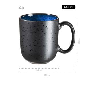 Kaffeebecher Niara (4er Set) Schwarz - Blau