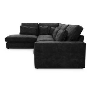 Ecksofa Eckcouch Couch Haidi Grau - Ecke davorstehend links