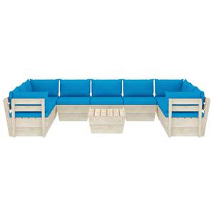 Garten-Lounge-Set (10-teilig) 3016490-23 Blau - Hellblau