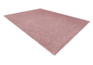 Teppich Softy Glatt Einfarbig Rosa 140 x 190 cm