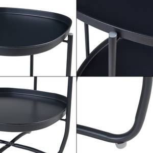 Table basse Sandefjord Noir - 46 x 58 x 46 cm