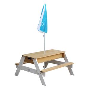 Tisch für draußen 441654 Braun - Weiß - Massivholz - Holzart/Dekor - 95 x 49 x 98 cm