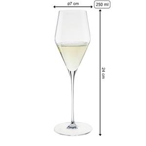 Champagnergläser Definition 6er Set Glas - 7 x 25 x 7 cm