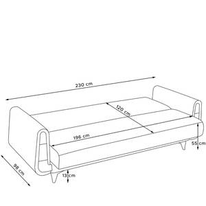 Sofa GUSTAVO 3 Personen Creme