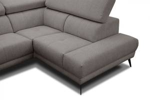 Relax-Ecksofa 3-Sitzer Matera Braun - Ecke davorstehend rechts - Longchair davorstehend rechts - Ottomane davorstehend rechts