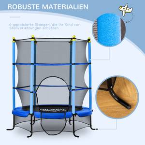 Trampolin 342-009V01BU Blau - Metall - 163 x 163 x 163 cm