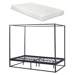 Lit à baldaquin Kristianstad et matelas Largeur : 125 cm