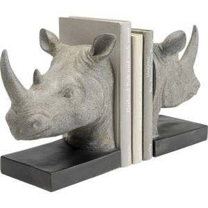 Buchstütze Rhino Grau - Kunststoff - 17 x 20 x 33 cm