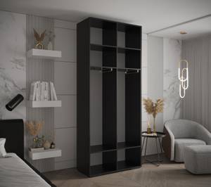 Armoire à portes battantes Inova 4 Noir - 2 porte