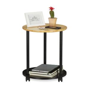 Table d'appoint ronde sur roulettes 40 x 49 x 40 cm