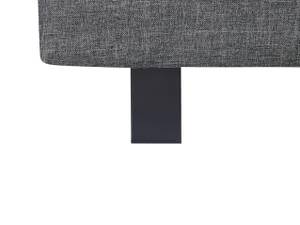 Doppelbett ALBI Schwarz - Grau - Breite: 195 cm