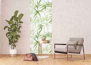 Poster Bambusblätter Grün - Naturfaser - Textil - 90 x 270 x 270 cm